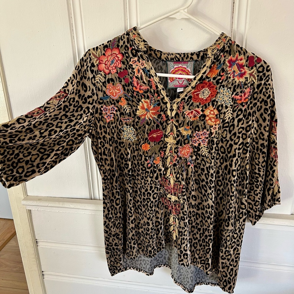 Johnny Was Taline V Neck Top XXS - Picture 5 of 8